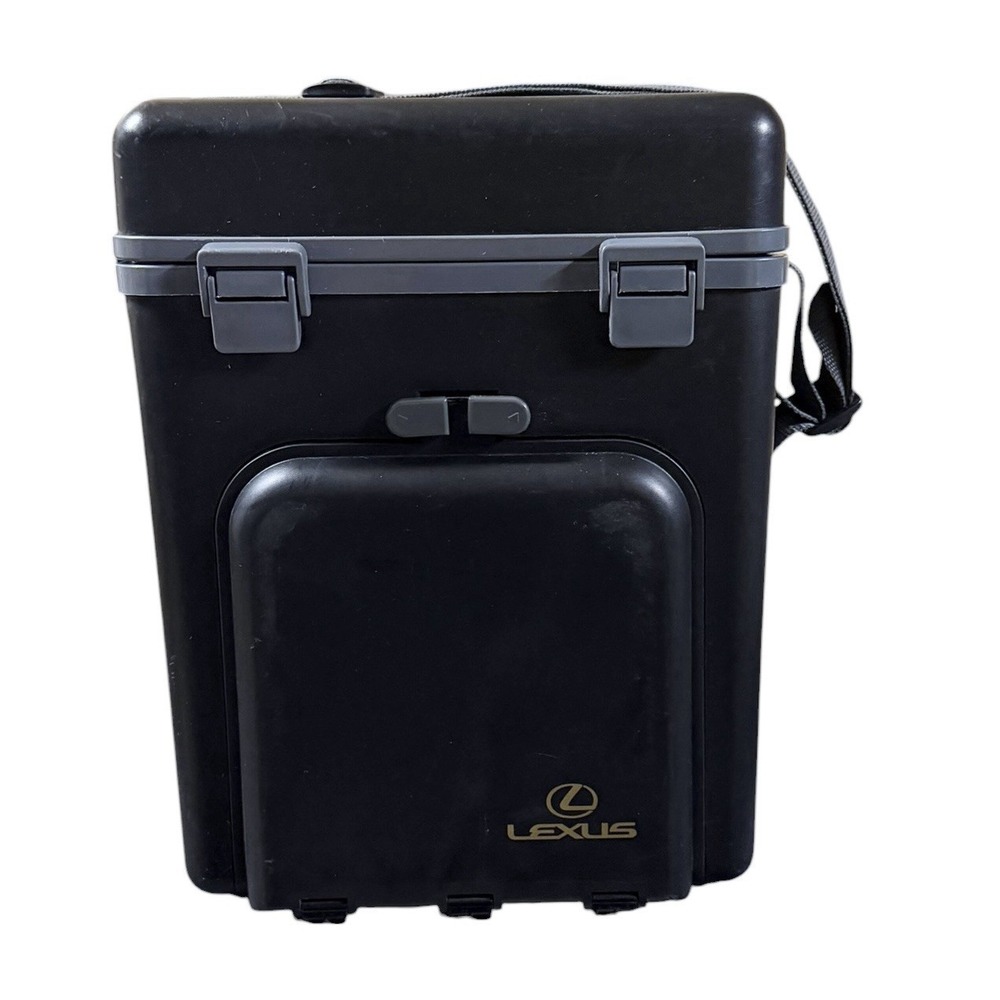 OEM Lexus Insulated Picnic Cooler Set With Plates Silverware Carry Straps READ